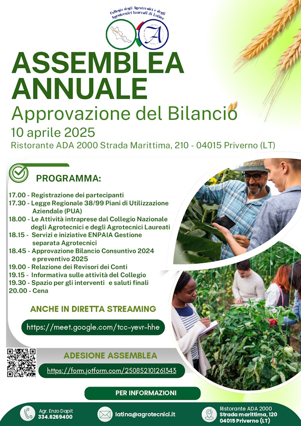 assemblea nazionale agrotecnici Latina